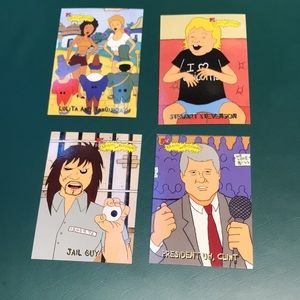MTV networks beavis and butthead cards set of 4